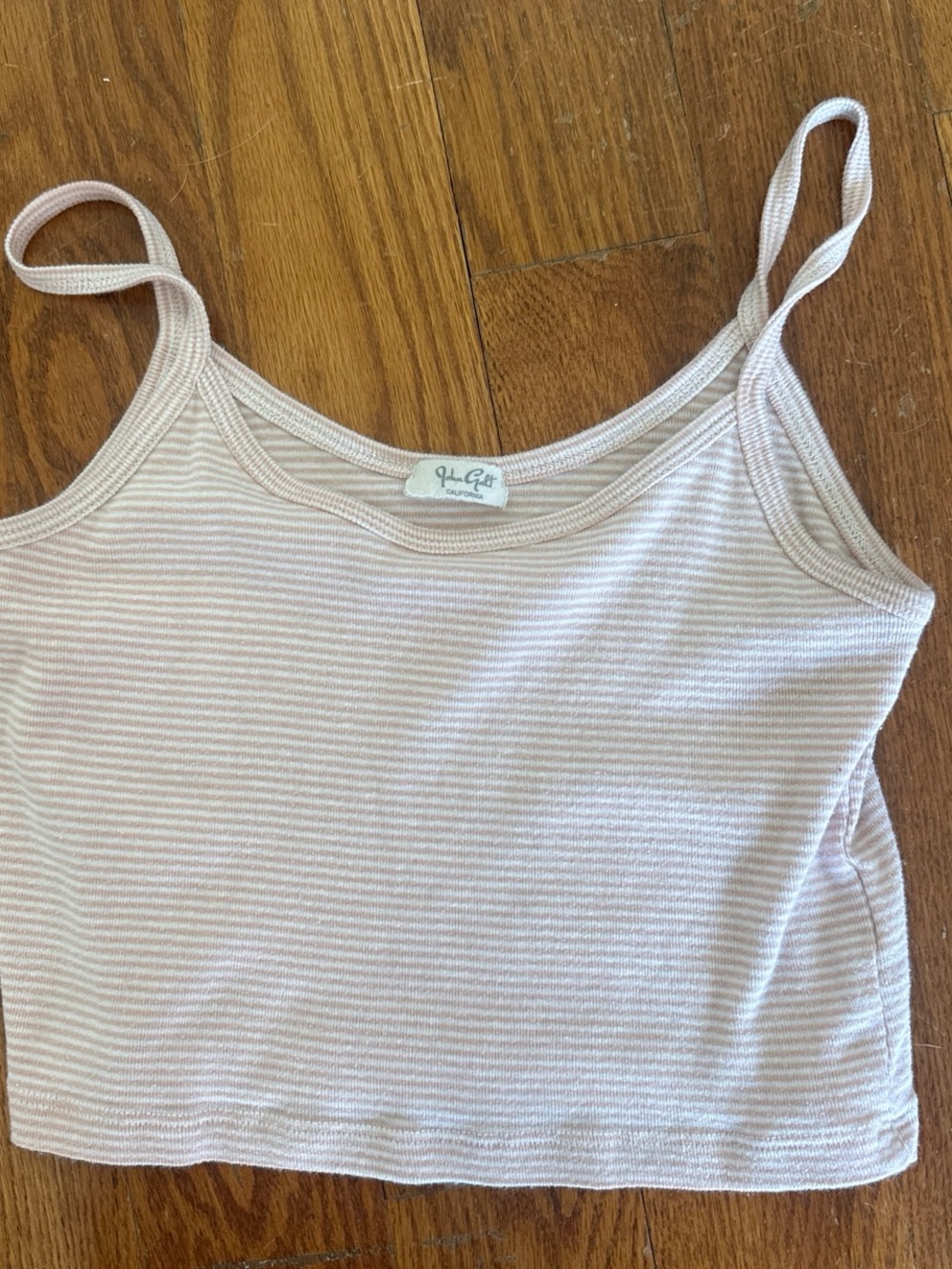 Brandy Melville Light Pink Ribbed Tank Top